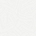 Modern Art uc3800 Geométricos estilo prisma branco com riscas pontilhadas